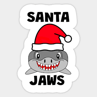 Happy Face, Santa Claus Shark Sticker